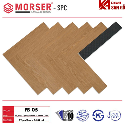 Sàn Nhựa Hèm Khóa Xương Cá MORSER FB-05